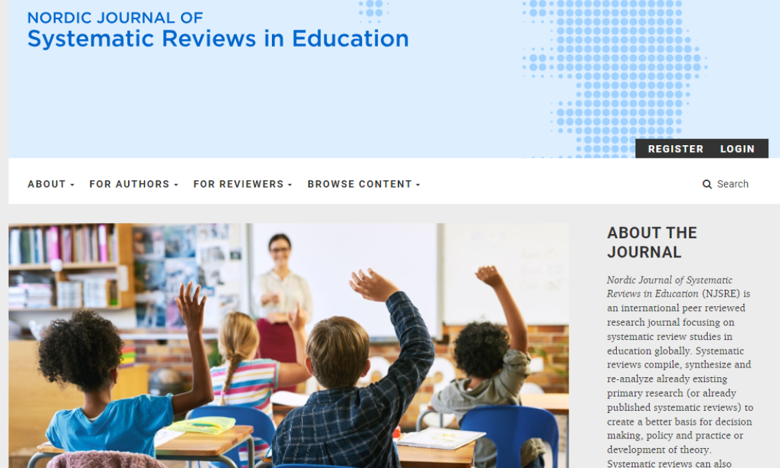 Nordic Journal of Systematic Reviews in Education (NJSRE)