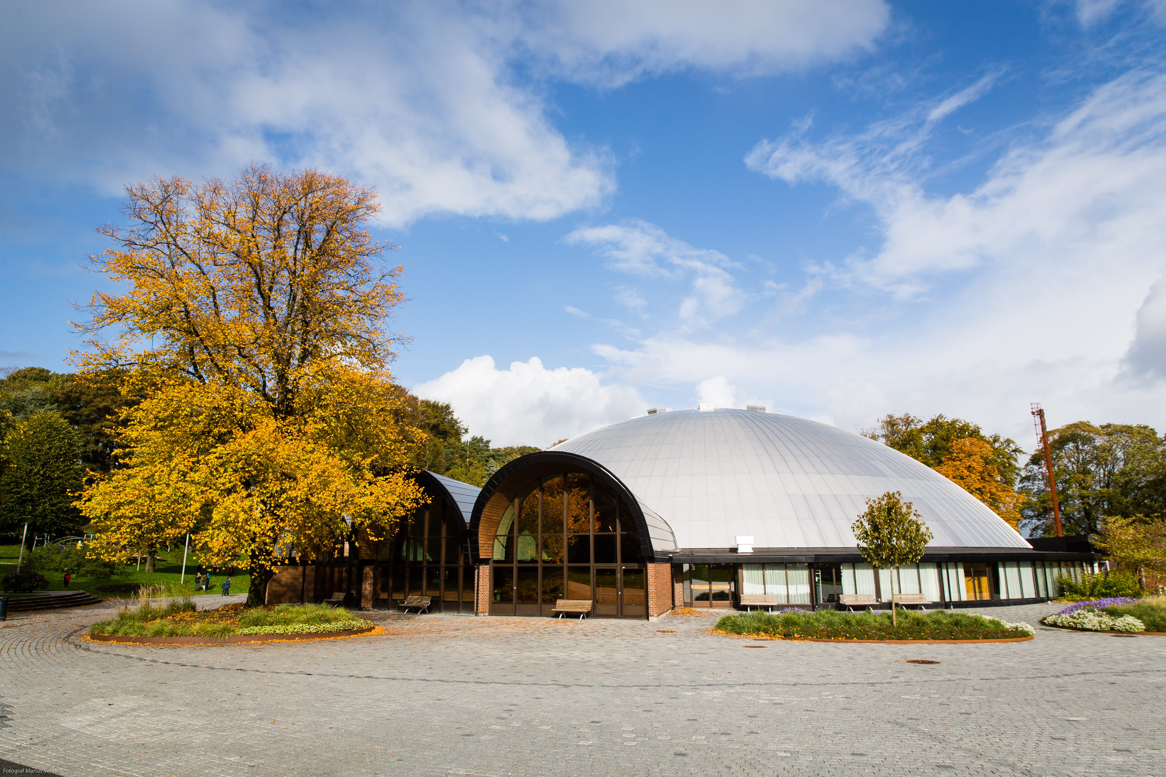 Kuppelhallen i Bjergstedparken. Foto: Marius Vervik