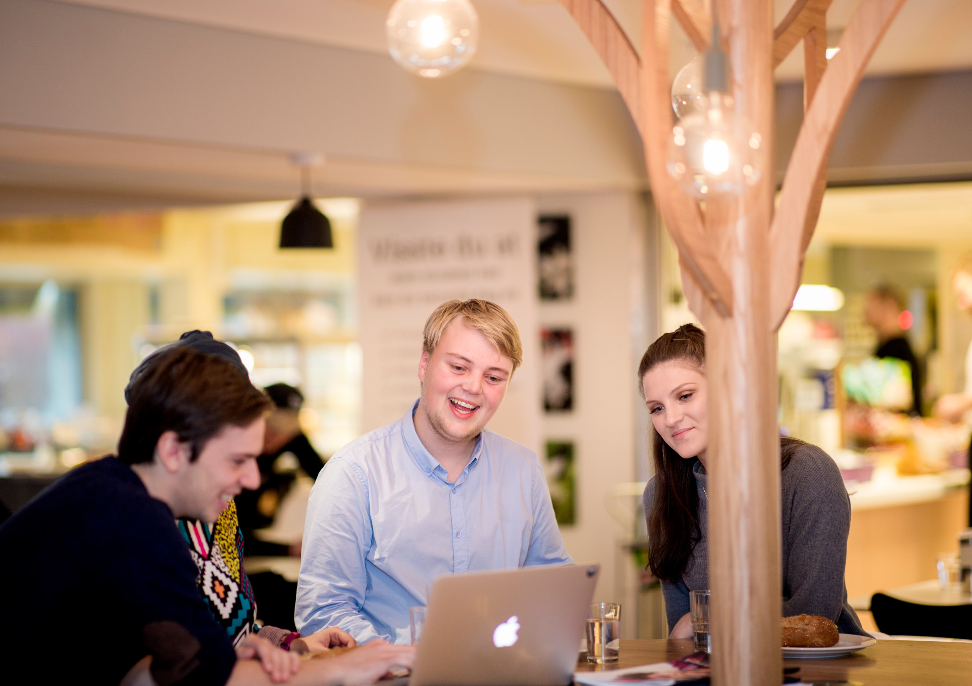 Nordisk fordypning, illustrasjonsfoto med studenter foran pc