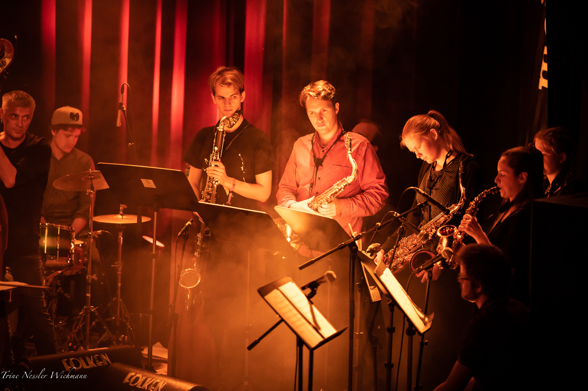 Bjergsted jazzensemble og Valkyrien Allstar, konsert på Spor 5. Foto: Trine Nessler Wichmann