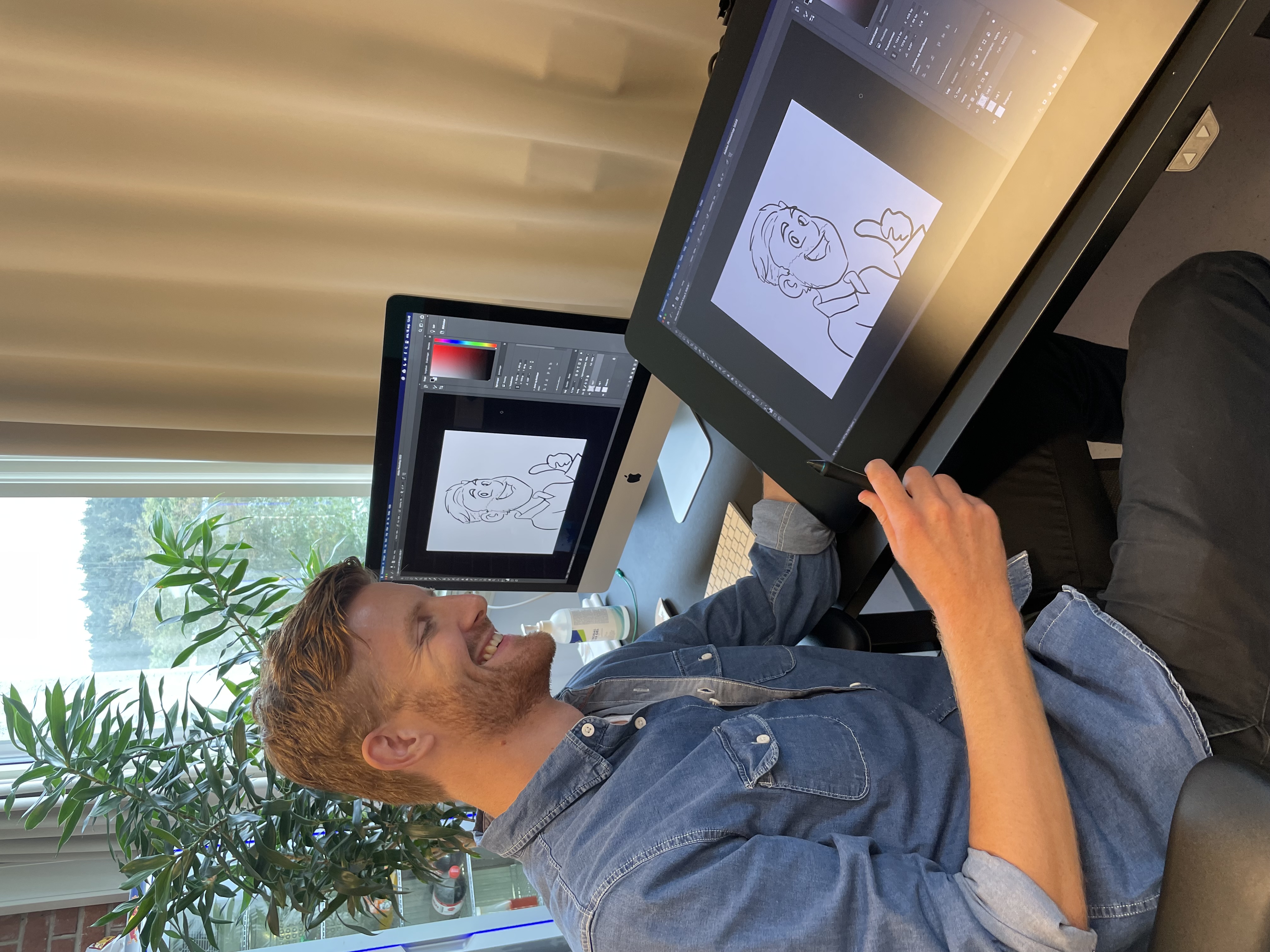 Tidligere studentassistent med tegnebrett
