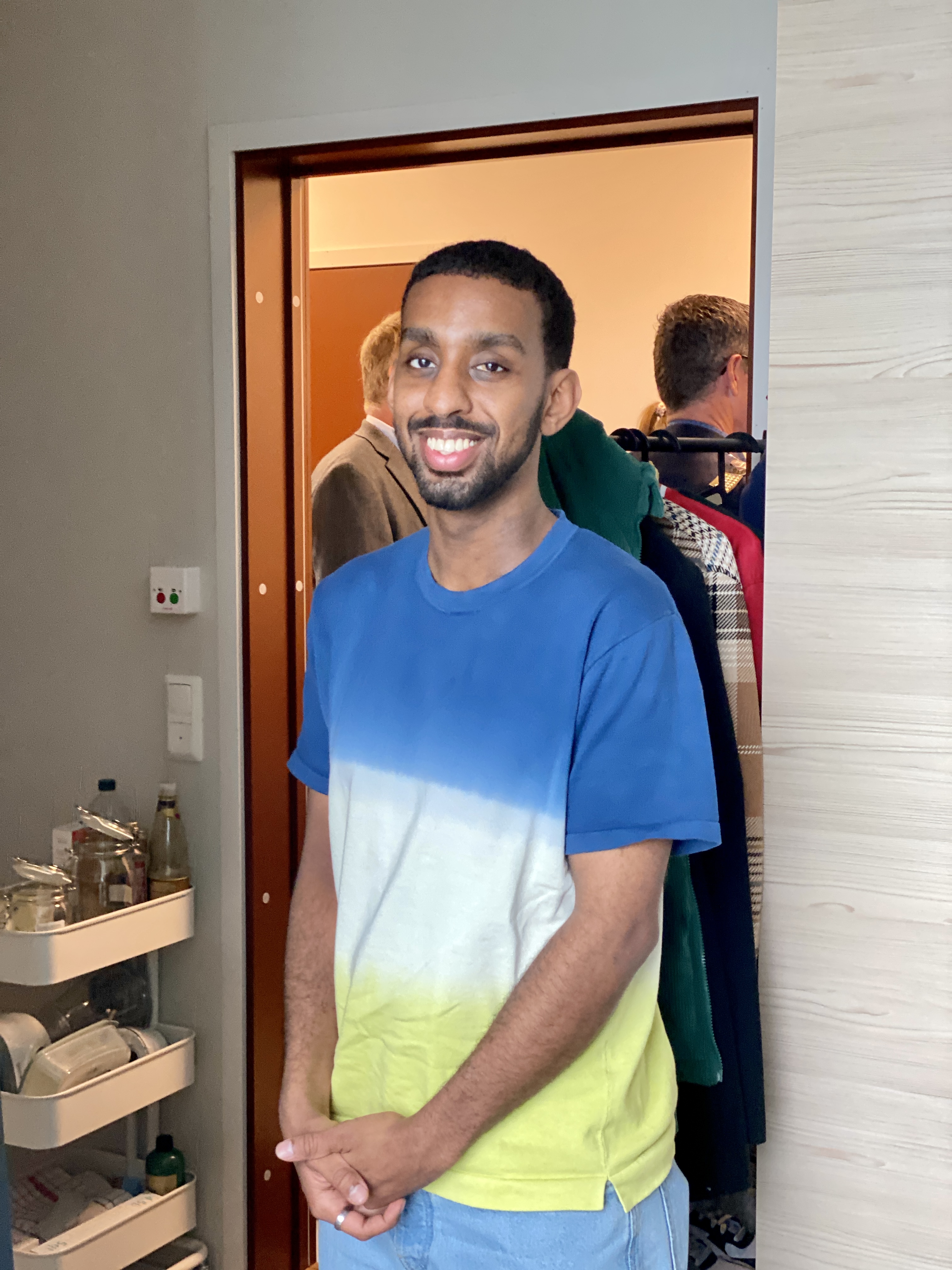Student Mohammed Abdullah Hassan i ny leilighet i Rennebergstien.