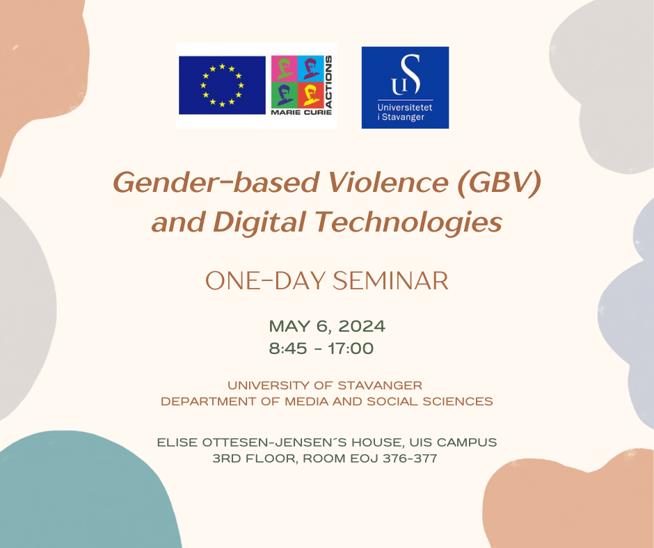 poster for the seminar "Gender-based violence and digital technologies".