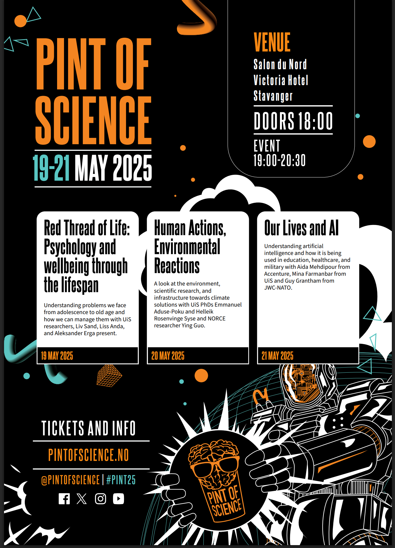 Plakat for Pint of Science