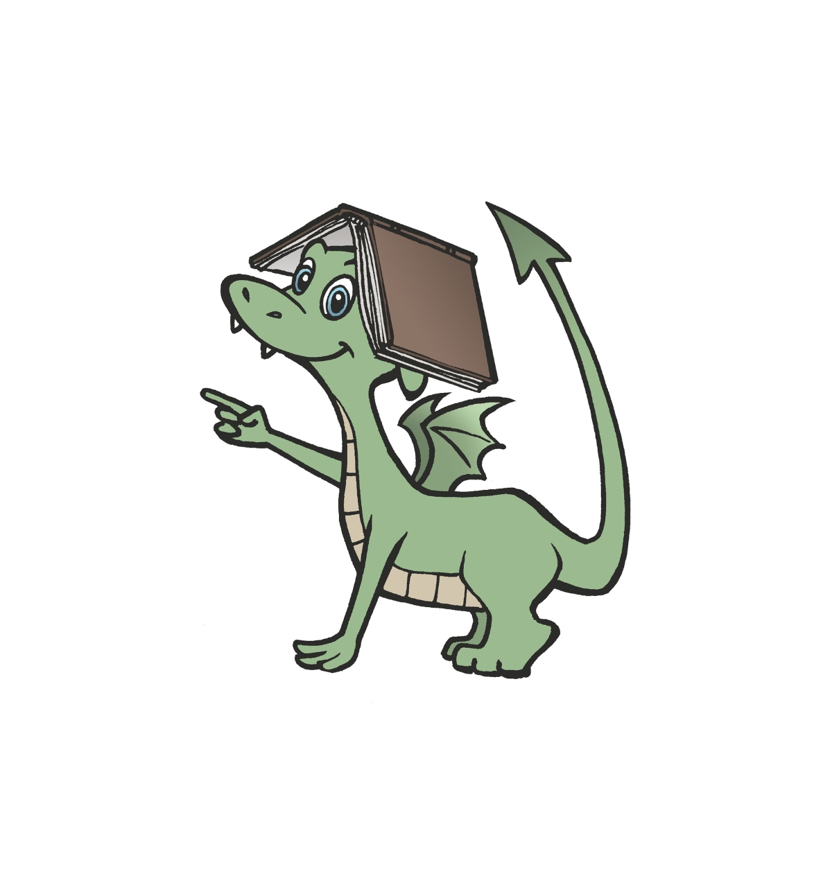 SFO maskot peker mot venstre