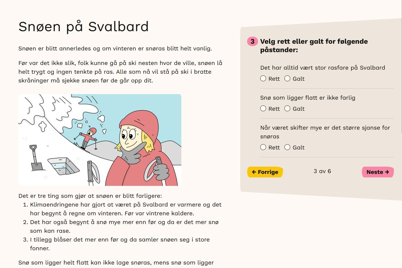 Prototype på den digitale leseprøven