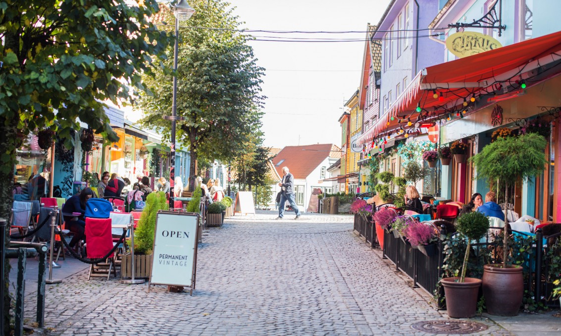 Fargegata i Stavanger (Foto: Elisabeth Tønnessen).