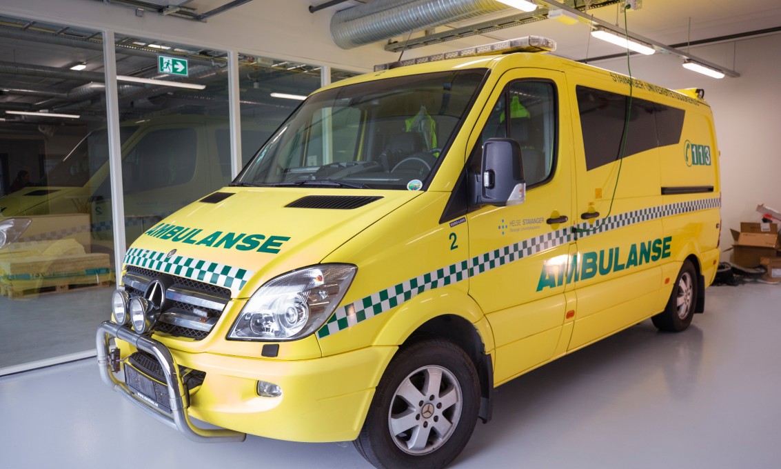 Ambulanse i HelseCampus Stavanger