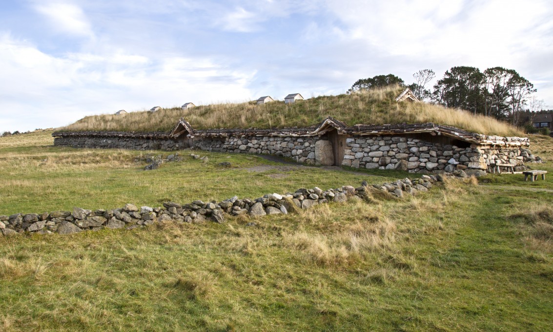 Langhus på Jernaldergården på Ullandhaug