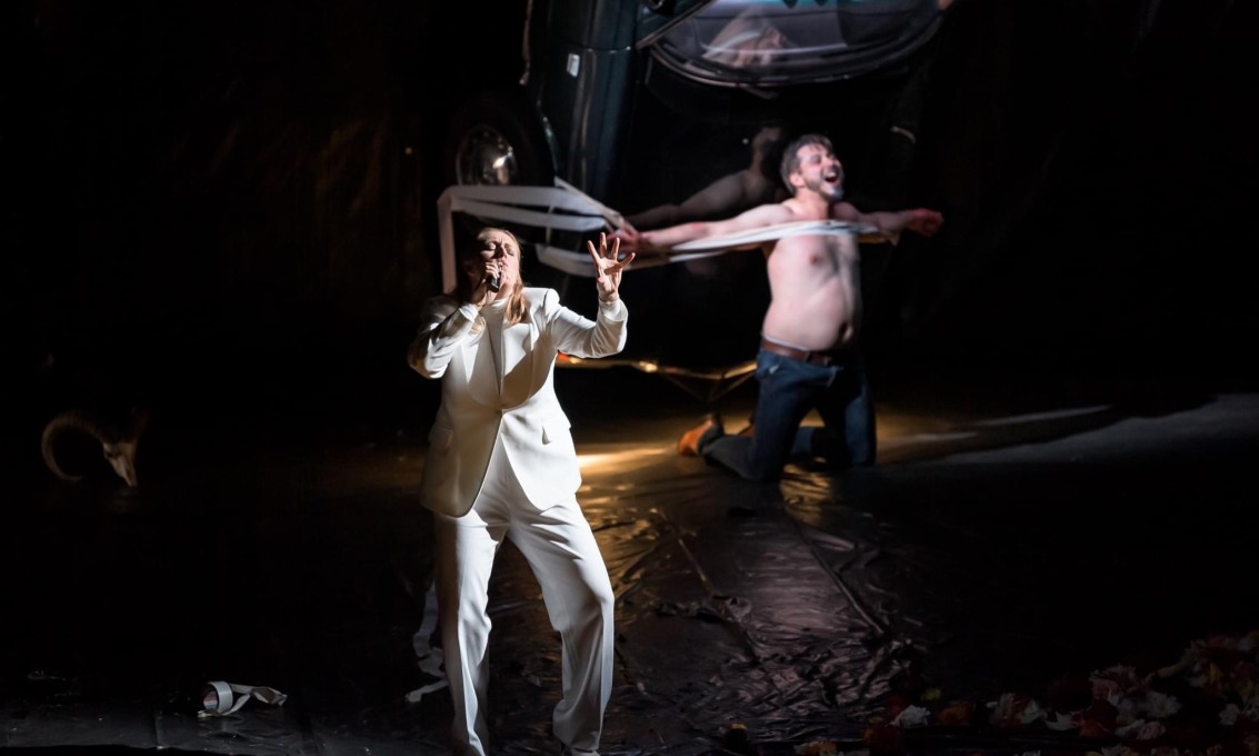 Brukes kun til Alumniportrett - Fra operaen "Flammen" ved Statsoperaen i Praha; Tone Kummervoll og Denys Pvnitskyi. Foto: Serghei Gherciu