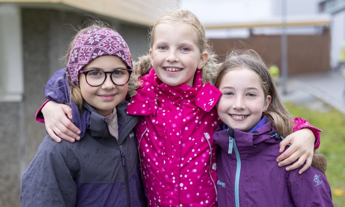 Elever på en barneskole.
