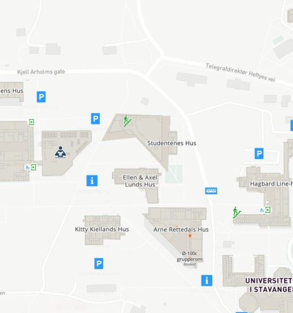 bilde av kart over campus ullandhaug