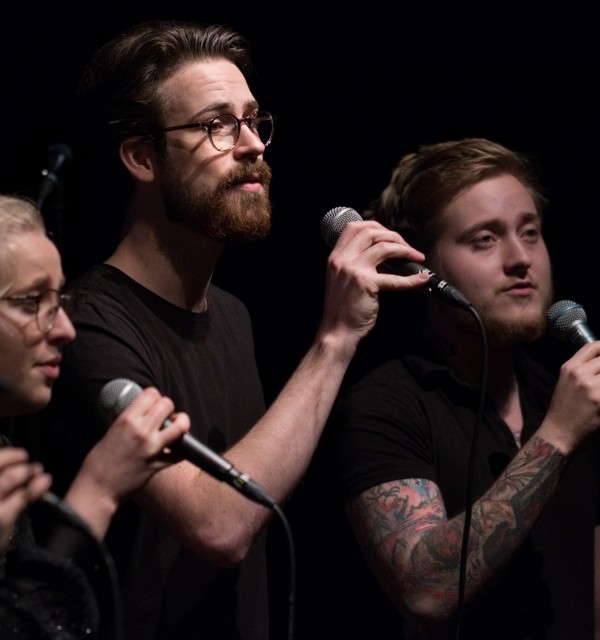 Bjergsted jazzensemble og Bjergsted vokalensemble sin julekonsert på Spor 5, desember 2018. Foto: Konelius Kiil Halvorsen