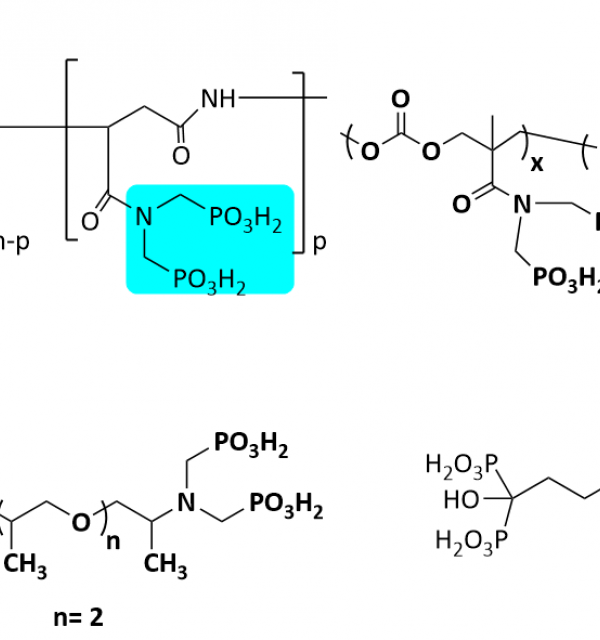 Illustration of chemical structure of environmentally-friendly oilfield scale inhibitors containing phosphonate groups 