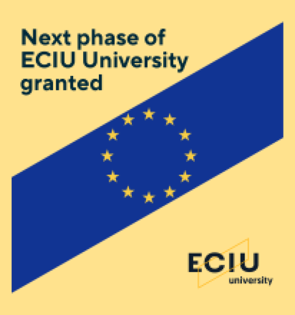 ECIU university logo med teksten Next phase of ECIU University granted 