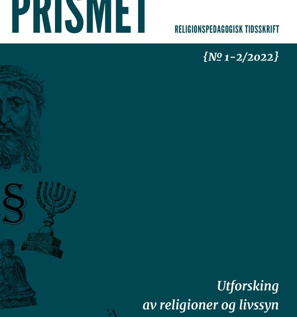 bokforside av et magasin med teksten "PRISMET, utforsking av refleksjoner og livssyn med ulike metoder"
