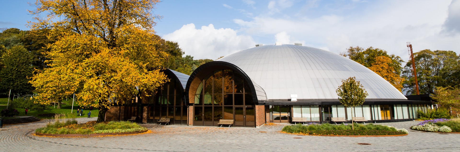 Kuppelhallen i Bjergstedparken. Foto: Marius Vervik
