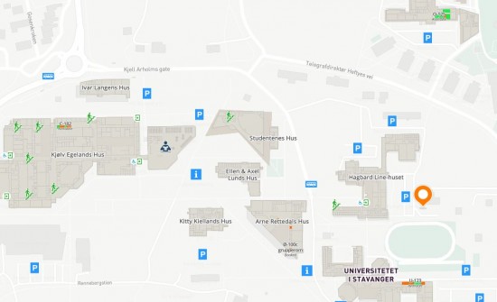 bilde av kart over campus ullandhaug