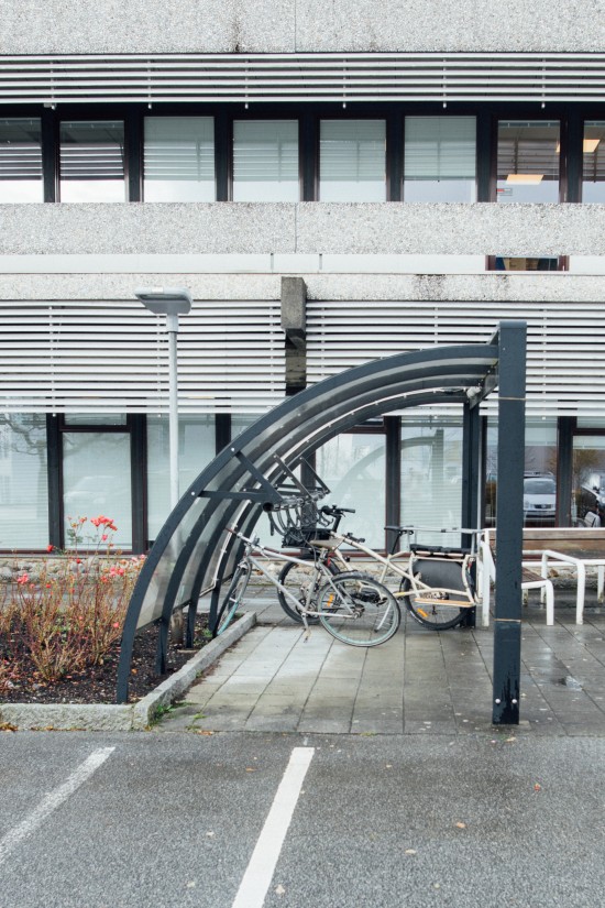 Sykkelparkering utenfor Hulda Garborgs hus. Foto: Mari Hult