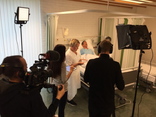 Opptak av ferdighetsfilm for sykepleieutdanning