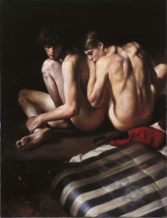 Kunstverket Par av Odd Nerdrum