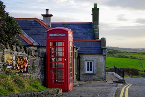 Telefonboks i Irland. Bilde brukt i forbindelse med utvekslingstilbudet ved UiS.