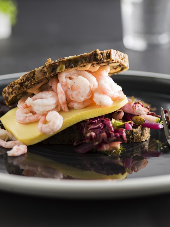 Smakfullt rekesmørbrød. Fotograf: Annette G. Øvrelid