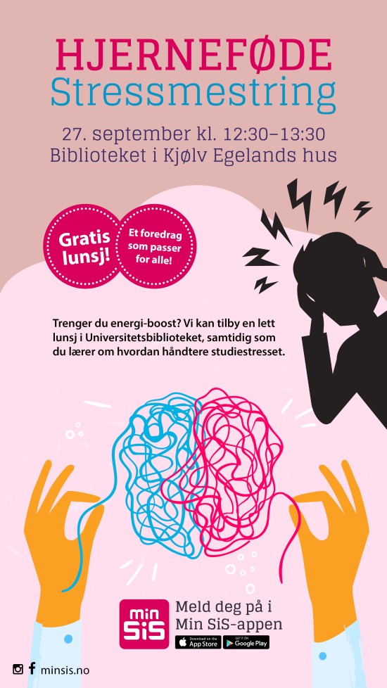 Plakat for hjerneføde om stressmestring