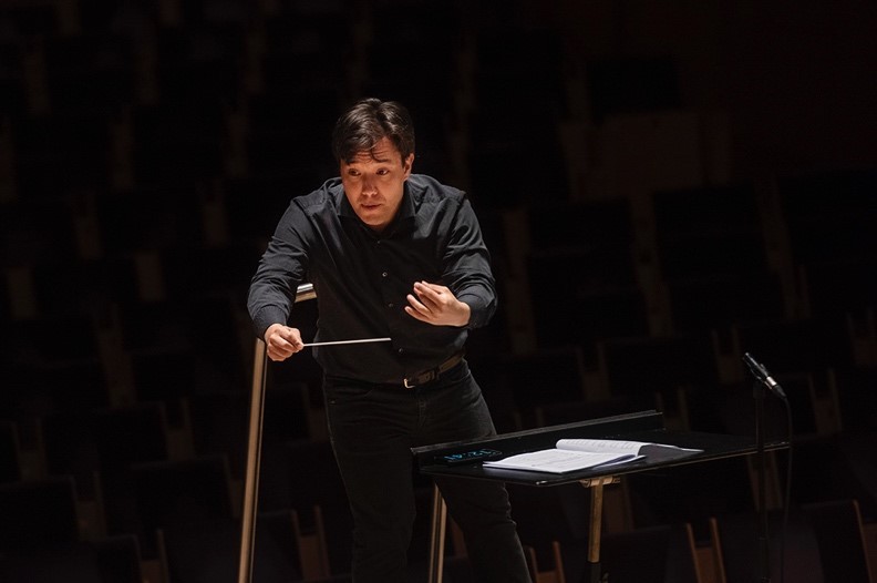 Aage Richard Meyer, dirigentstudent ved Fakultet for utøvende kunstfag. Foto: Marie von Krogh