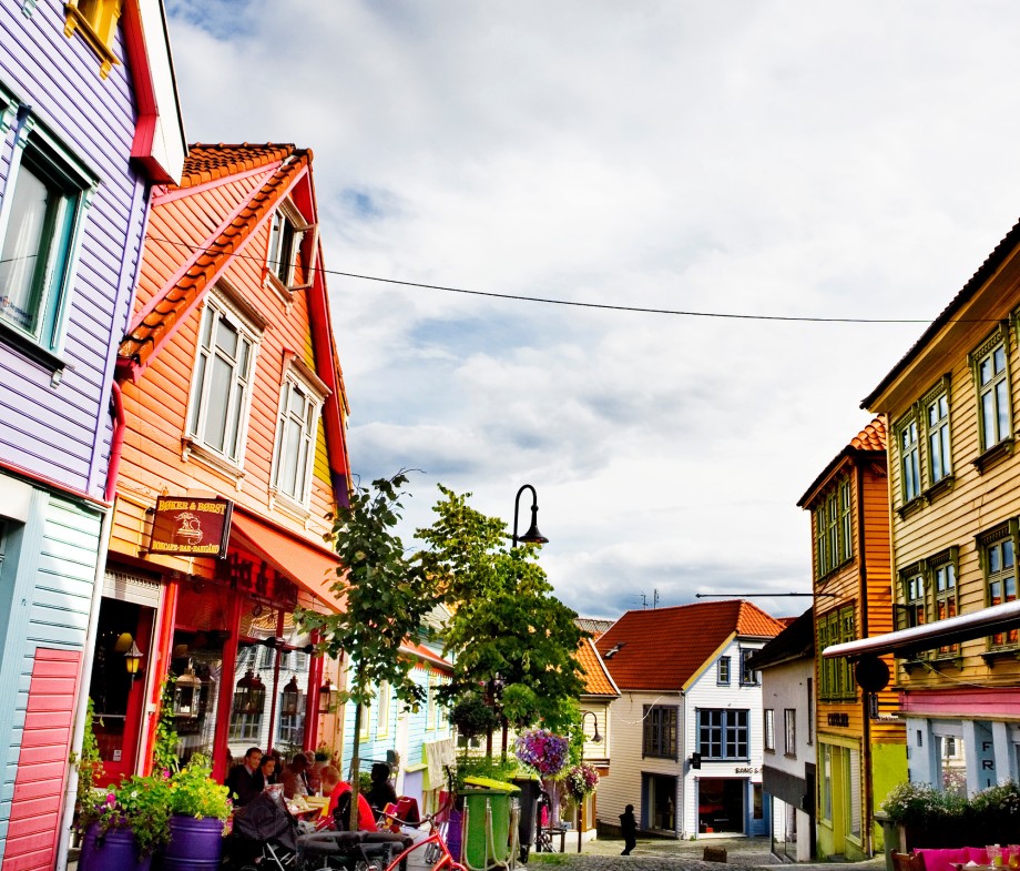 Fargegata i Stavanger sentrum