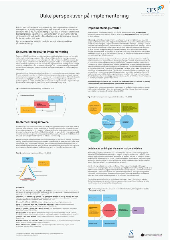 Implementeringsplakat Plakat om implementering
