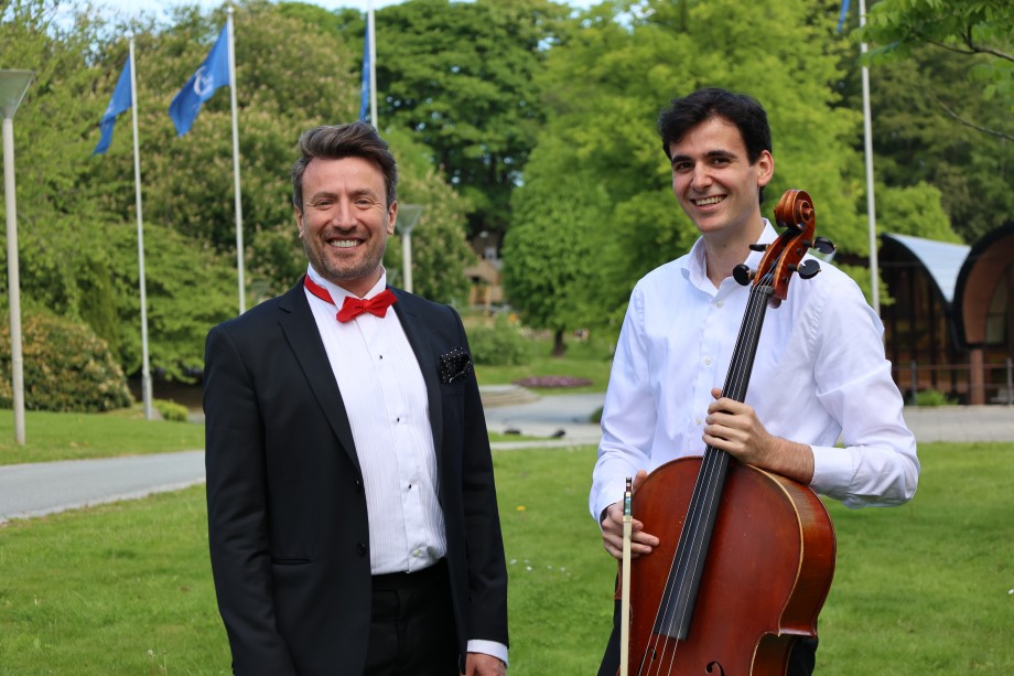 Duo: Vladimir Todea Babos (cello) og Kiril Kutin (klaver). Foto: Agnete in't Veld Bendiksen