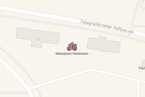 Møteplass nødetater i mazemap