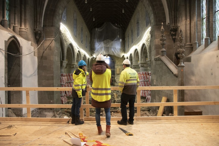 Stavanger domkirke før utgraving 