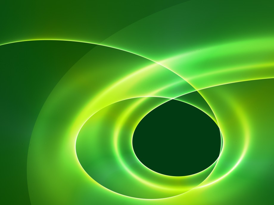Streker i ulke grønnfarger som former en sirkel i midten. Grafisk element.