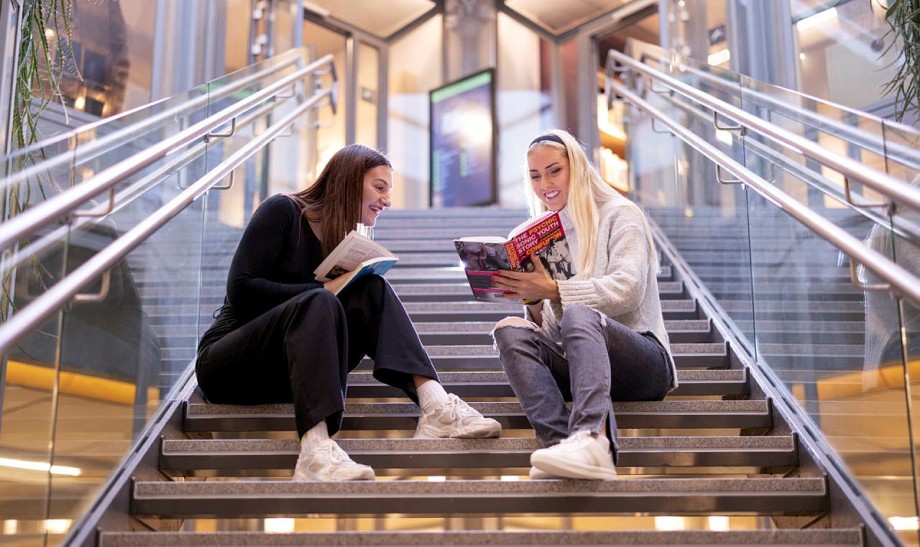 Studenter i Stavanger sentrum. 