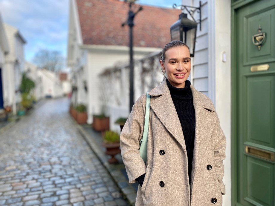 Student i gamle Stavanger