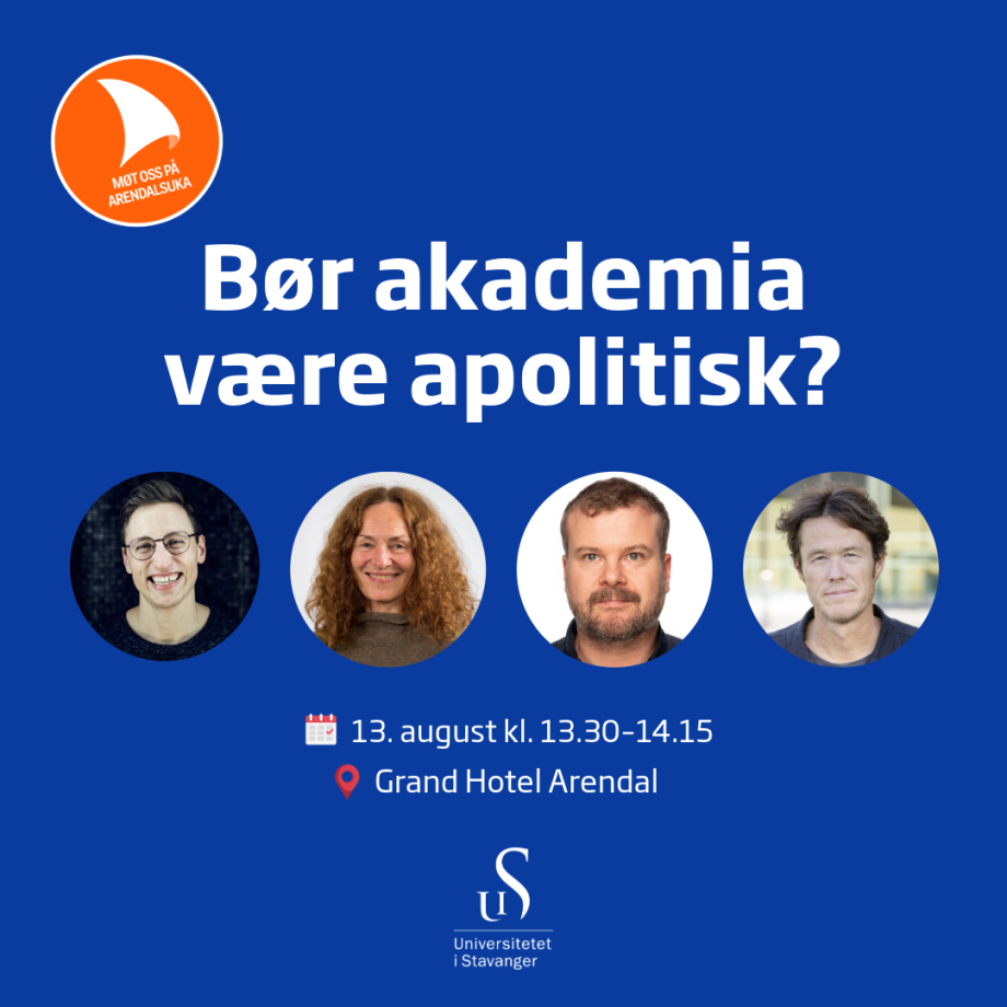 Plakat for arrangement under Arendalsuka