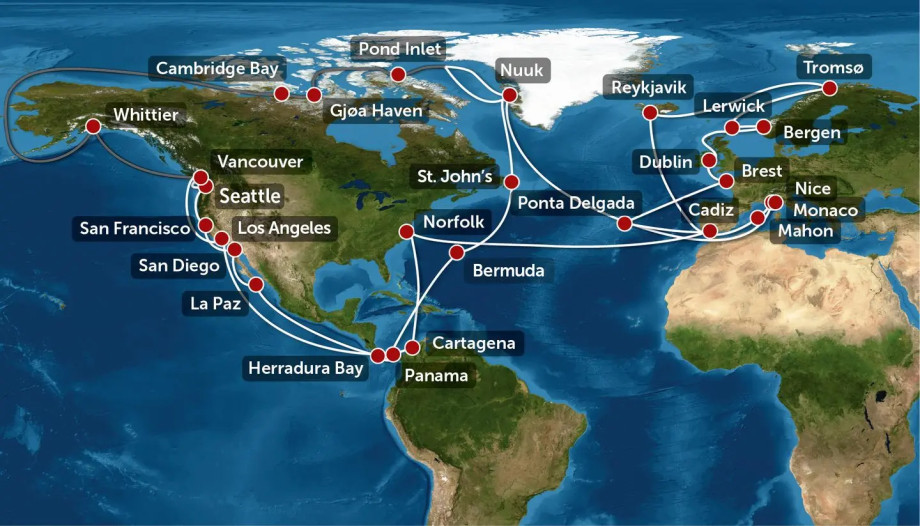 Seilingsrute One Ocean Expedition