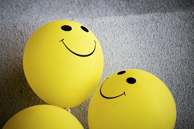 ballonger med smilefjes på