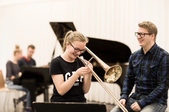 Jazzskolen drives av studenter som tar PPU i skapende og utøvende kunstfag. Foto: Morten Berentsen
