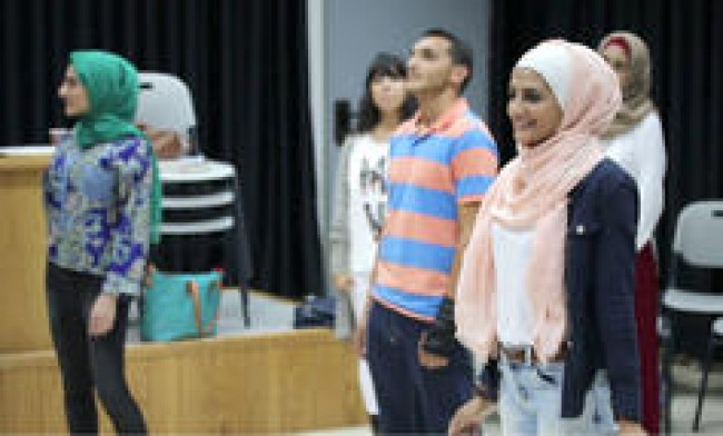 students from An-Najah National University in Nablus, Palestine