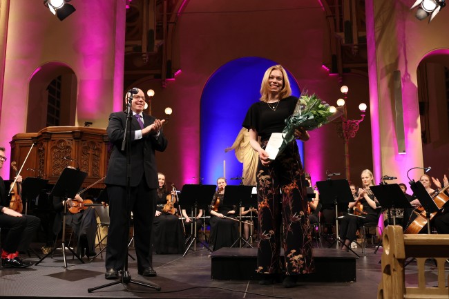 Thea Kjeseth Dolmen vant Steenslandstipendet 2020 på 50 000 kroner. Foto: UiS/Mari Hult