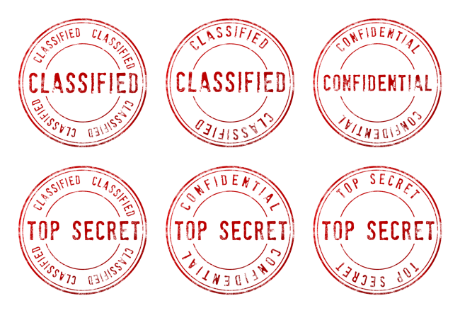 bilde som viser 'classified', 'top secret'