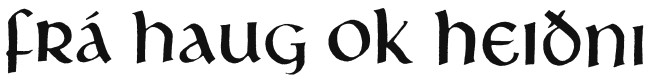 Logo: Fra haug ok heidni