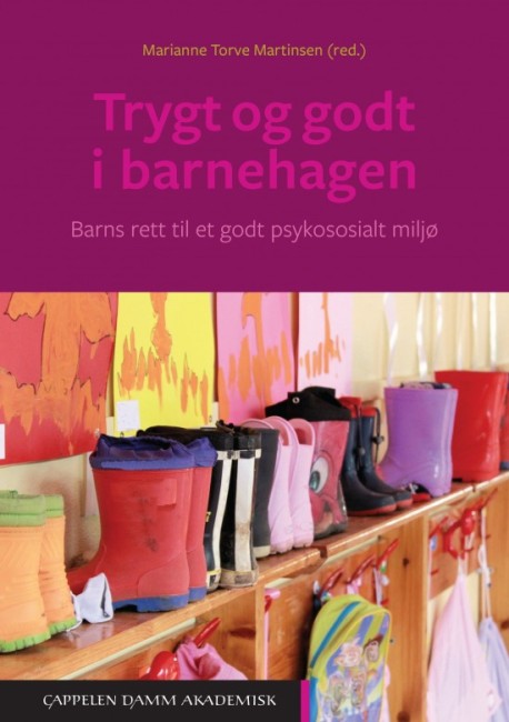 Forside på boka Trygt og godt i barnehagen.