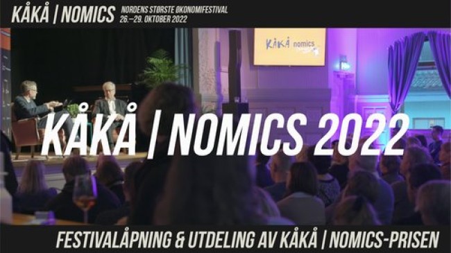 Plakat for festivalopning til Kåkånomics