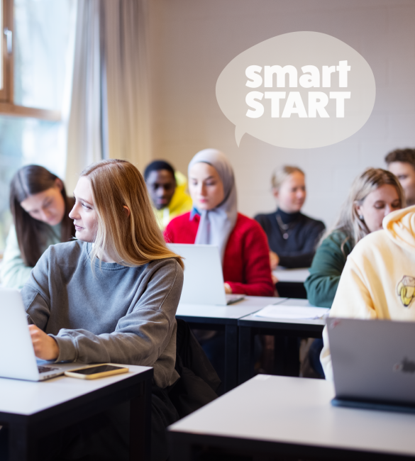 Bilde av studenter i et klasserom