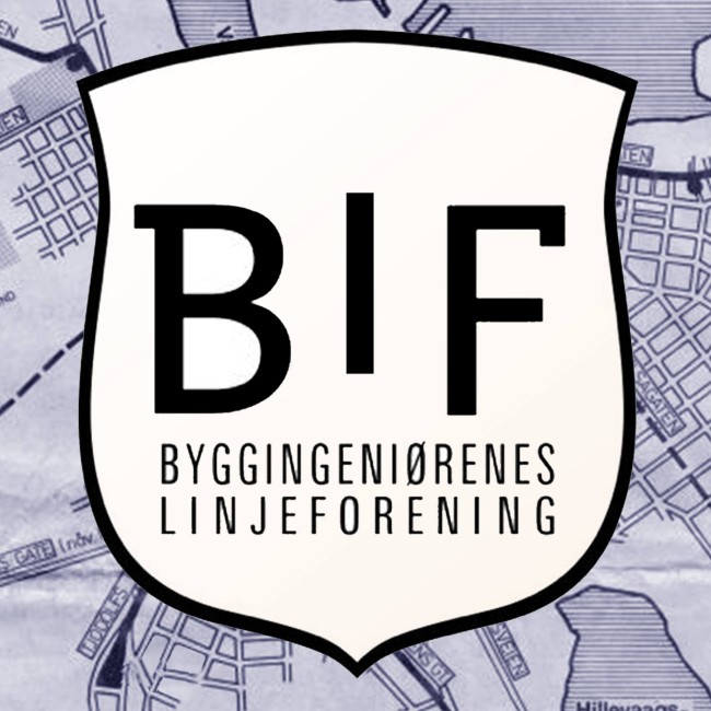 Logo til linjeforeningen BIF, byggingeniørenes linjeforening. 