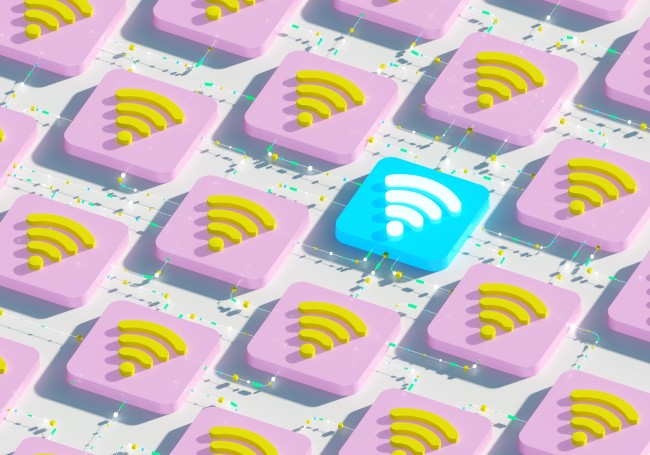 Wifi symboler i forskjellige farger